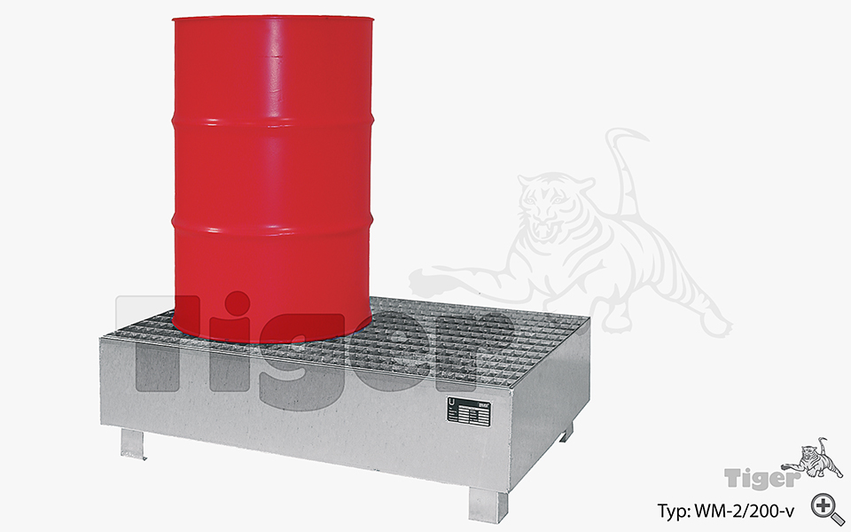 stahl-auffangwanne-wm-2-200liter Typ WM-2/200-v