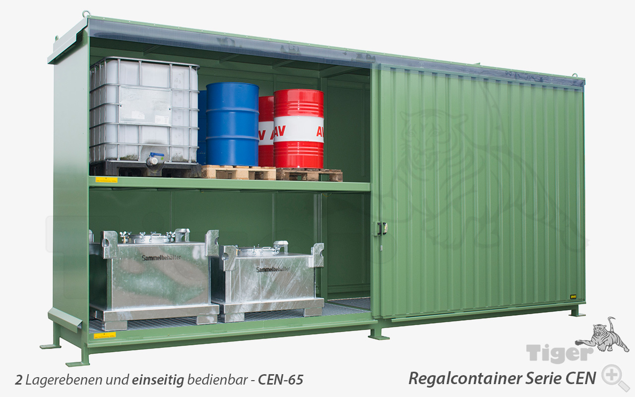 gefahrstoff-regalcontainer-cen-65-5 Typ CEN-65-2-IBC-orange