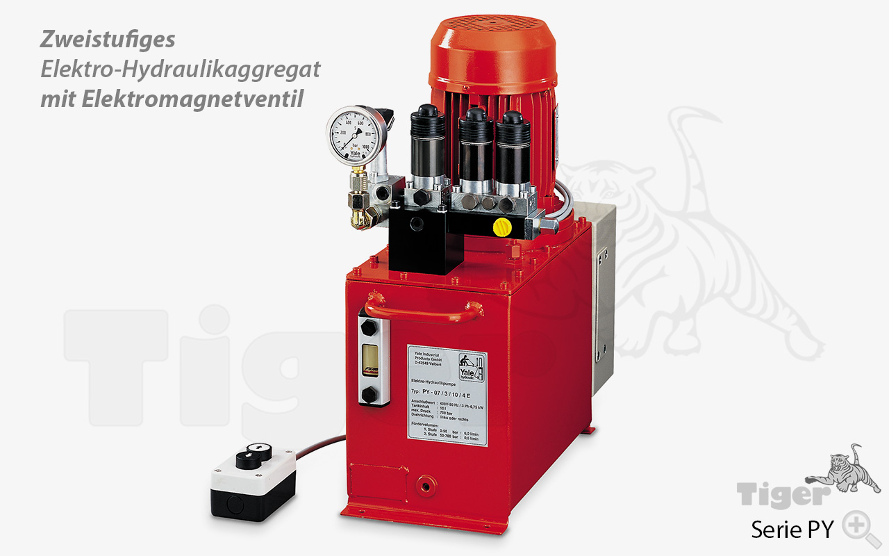 zweistufiges-elektro-hydraulikaggregat-py-elektromagnetventil