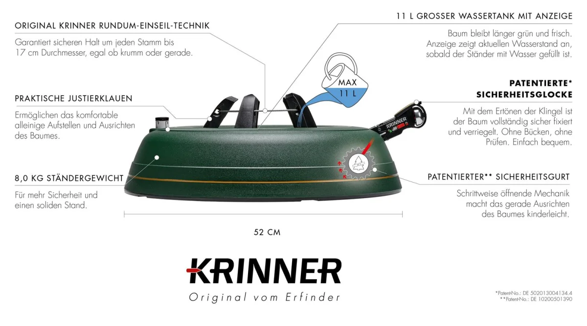 Krinner Premium XXL Kerstboomstandaard tot max 4m