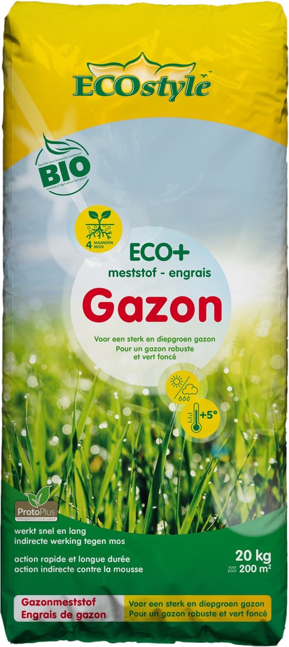 Ecostyle Gazonmeststof Gazon ECO+ 20kg
