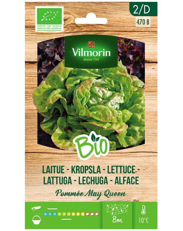 Bio groenten zaden Kropsla Pommée May Queen 2g