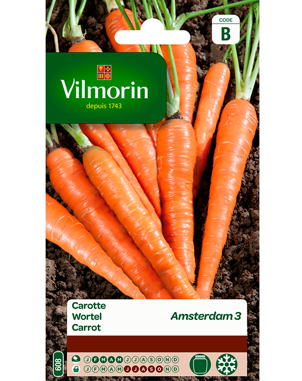 Vilmorin Wortel zaden Amsterdam 3 6g