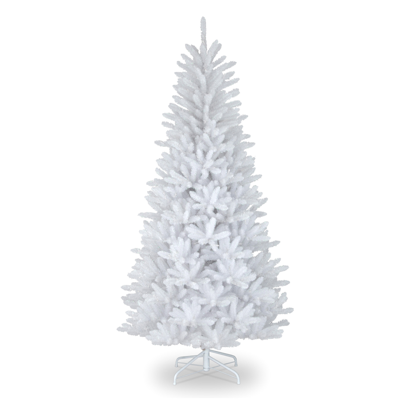 Witte kunstkerstboom Frozen 210 cm