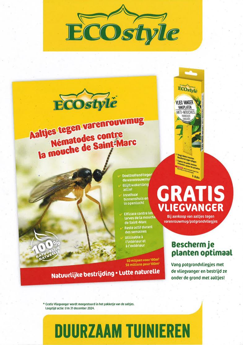 Ecostyle Aaltjes tegen varenrouwmug larven - biologische bestrijding 25m²