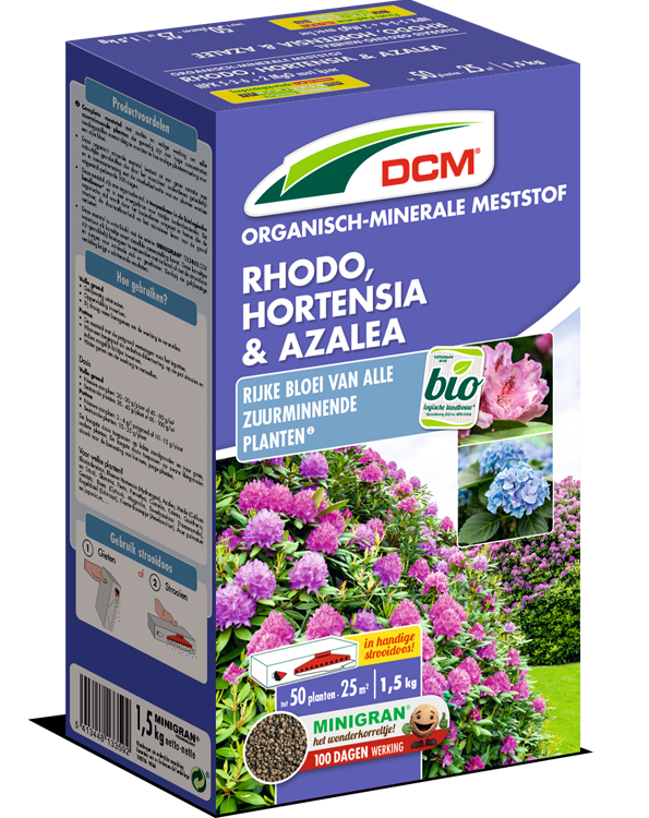 DCM Meststof Azalea Rhododendron Hortensia 25 m²