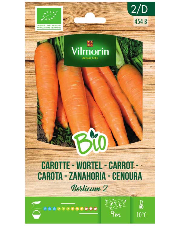 Bio groenten zaden Wortel Berlicum 2 3g