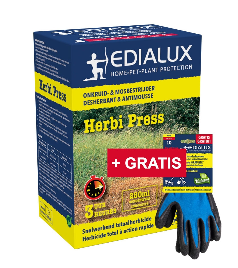 Edialux Herbi press Garden Onkruid op Opritten en Paden 111m²
