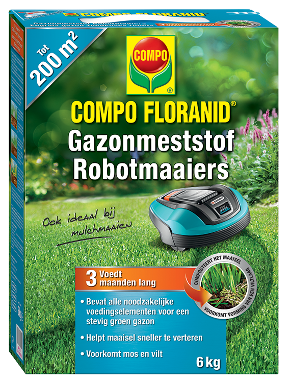  Meststof voor robotmaaiers Compo Floranid 6kg