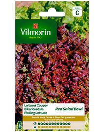 Vilmorin Eikenbladsla zaden Rode Salad Bowl 4g