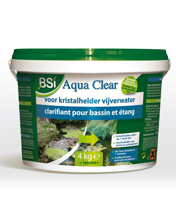 Vijver helder houden zonder filter met BSI Aqua Clear 4kg