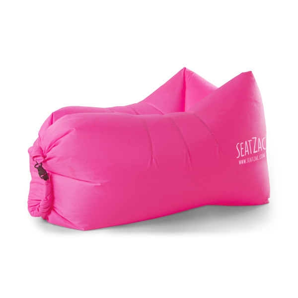 SeatZac Candy Pink: Compacte en comfortabele opblaasbare zitzak, ideaal voor festivals, het park, strand en meer.