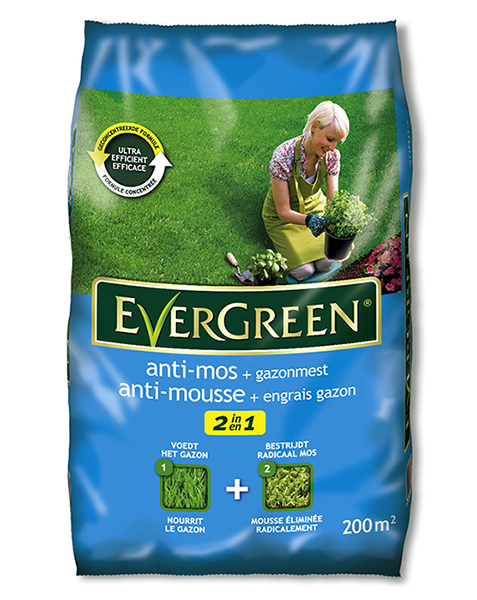 Evergreen 2 in 1 Anti-mos + Gazonmest 200m²