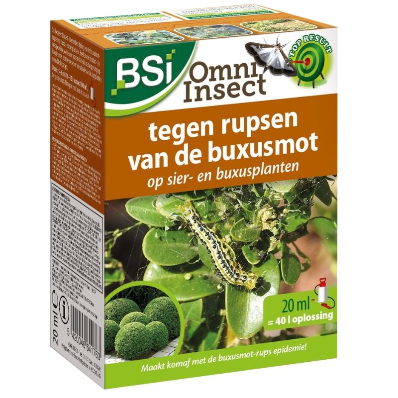 BSI Omni Insect insecticide (20ml): Effectieve bestrijding van buxusmot en andere insecten op sier- en buxusplanten.