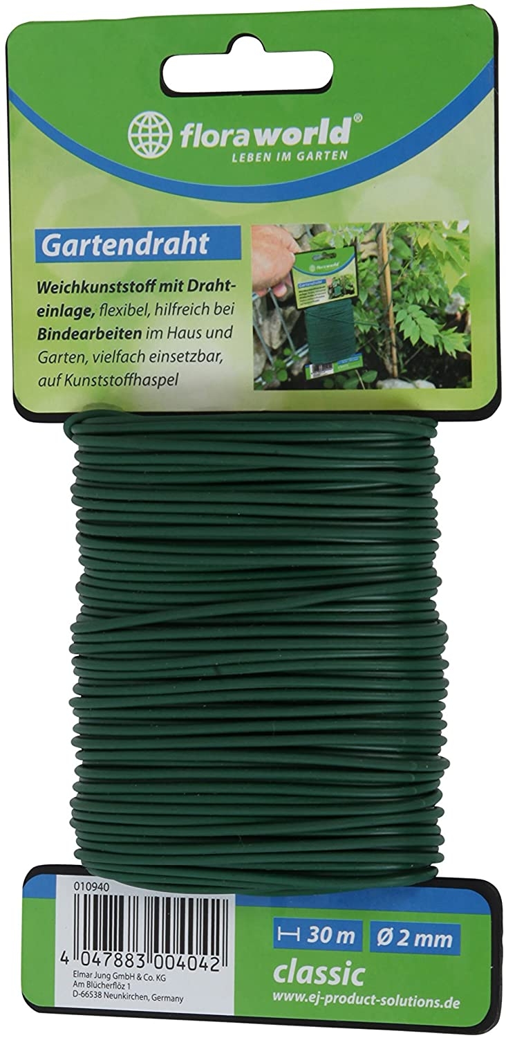 Flexibele binddraad Groen voor hekwerk 30m