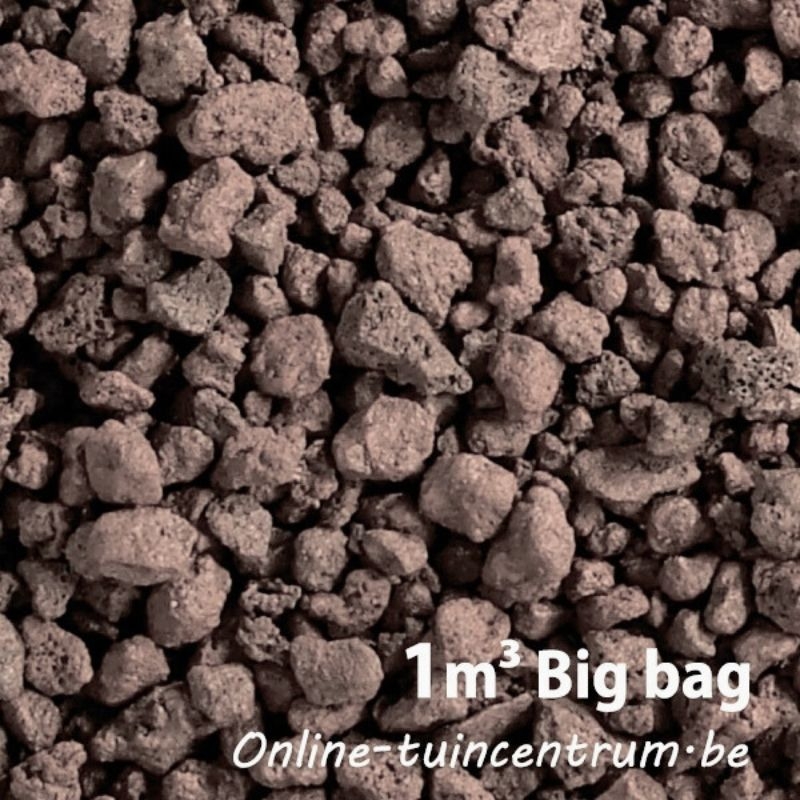 Bigbag Pouzzolane Lava bodembedekker 8/16mm in 1 ENm³