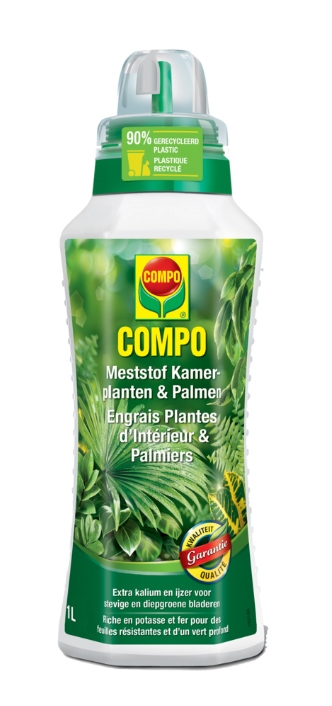 Compo Vloeibare meststof voor kamerplanten en palmen 1L