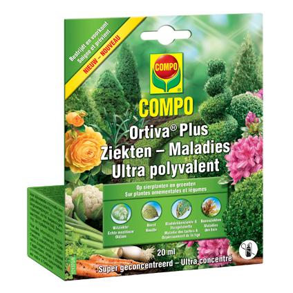 Ortiva Plus tegen bladvlekkenziekte op sierplanten en groenten 20ml