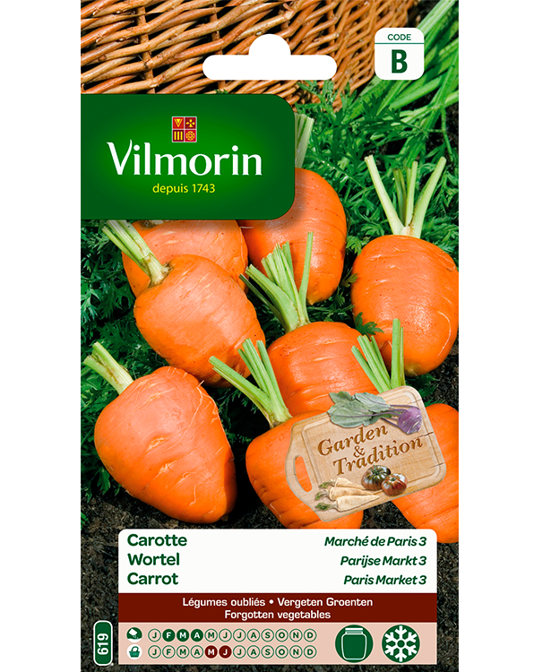 Vilmorin Wortel zaden Parijse markt 1,5g