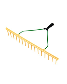 Brede Inzaai Hark PVC voor inharken van graszaad 64cm