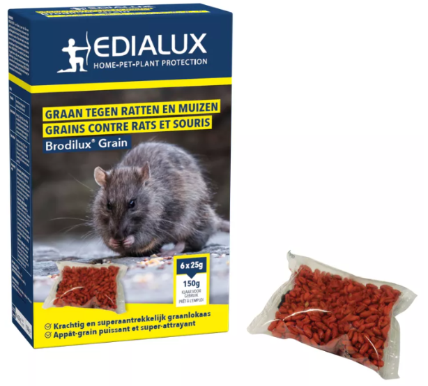 Edialux Graan tegen muizen en ratten (150 g)