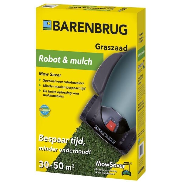 Graszaad Barenbrug Robot & Mulch ecologisch gras 30-50m²