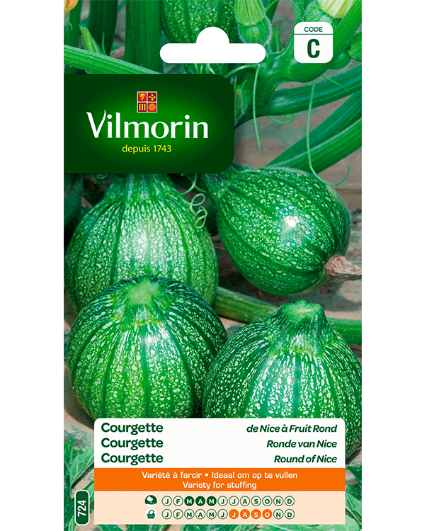 Vilmorin Courgette zaden Ronde Van Nice 5g