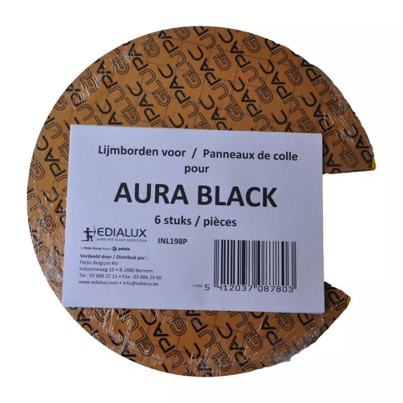 Edialux Aura Black Lijmborden 6 ST 