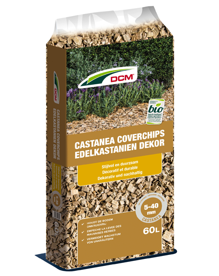 Zak DCM Castanea Coverchips boomschors van kastanje 60L