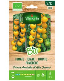 Biologische tomatenzaden Cereza Amarilla - Cerise Jaune 0,15g