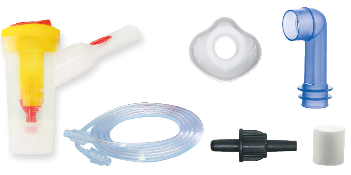 Baby-Vernebler-Zubehör MicroDrop Profi AV-Set Universal für MicroDrop Pro2 Inhalationsgerät