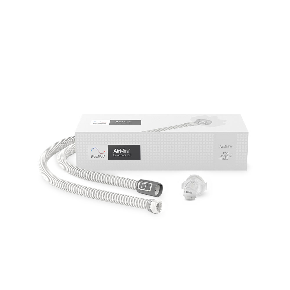 ResMed AirFit F30 AirMini Setup Pack mit Verbindungsschlauch und Anschlussstück für AirMini CPAP Gerät