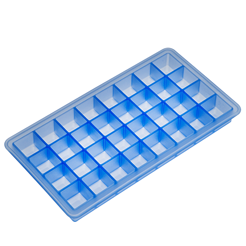 2x2x2cm Eisformer Silikon für eisblau LURCH Eiswürfel - aus 32