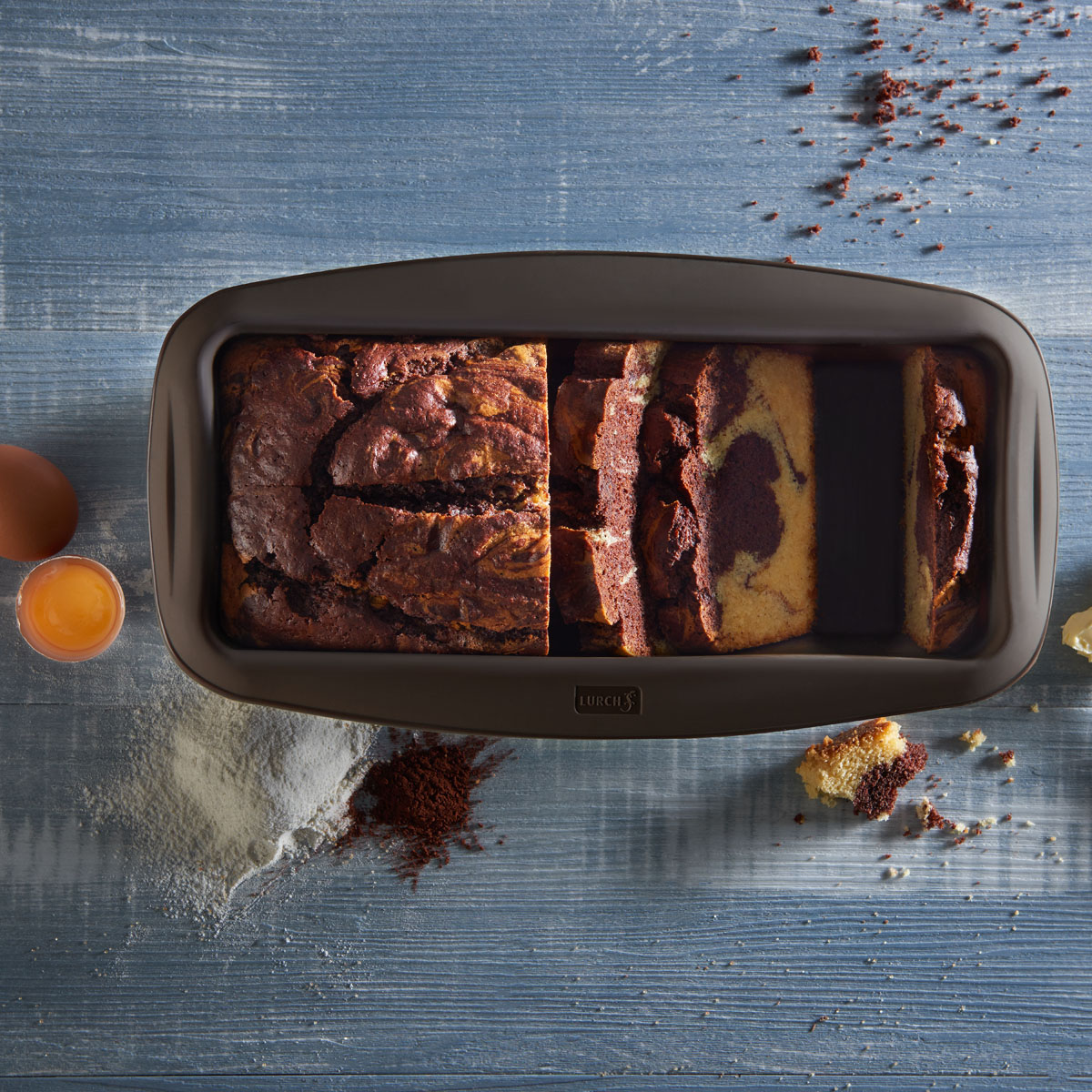 Ein echter Klassiker aus der Lurch Kastenbackform! Saftig, schön gemasert und ganz einfach zu backen. Mit diesem Rezept gelingt dir der Marmorkuchen im Handumdrehen – perfekt für jede Gelegenheit.