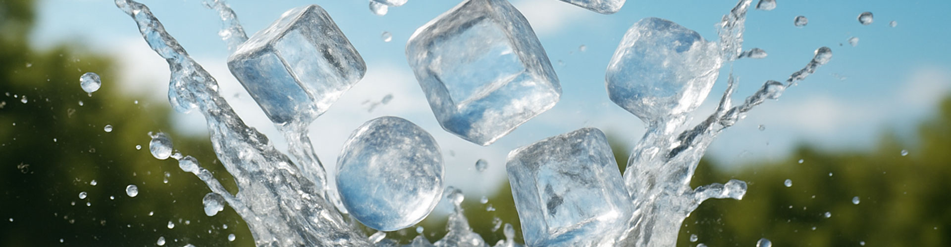 Lurch Eiswürfelformen aus Silikon für kühle und erfrischende Getränke und Drinks.