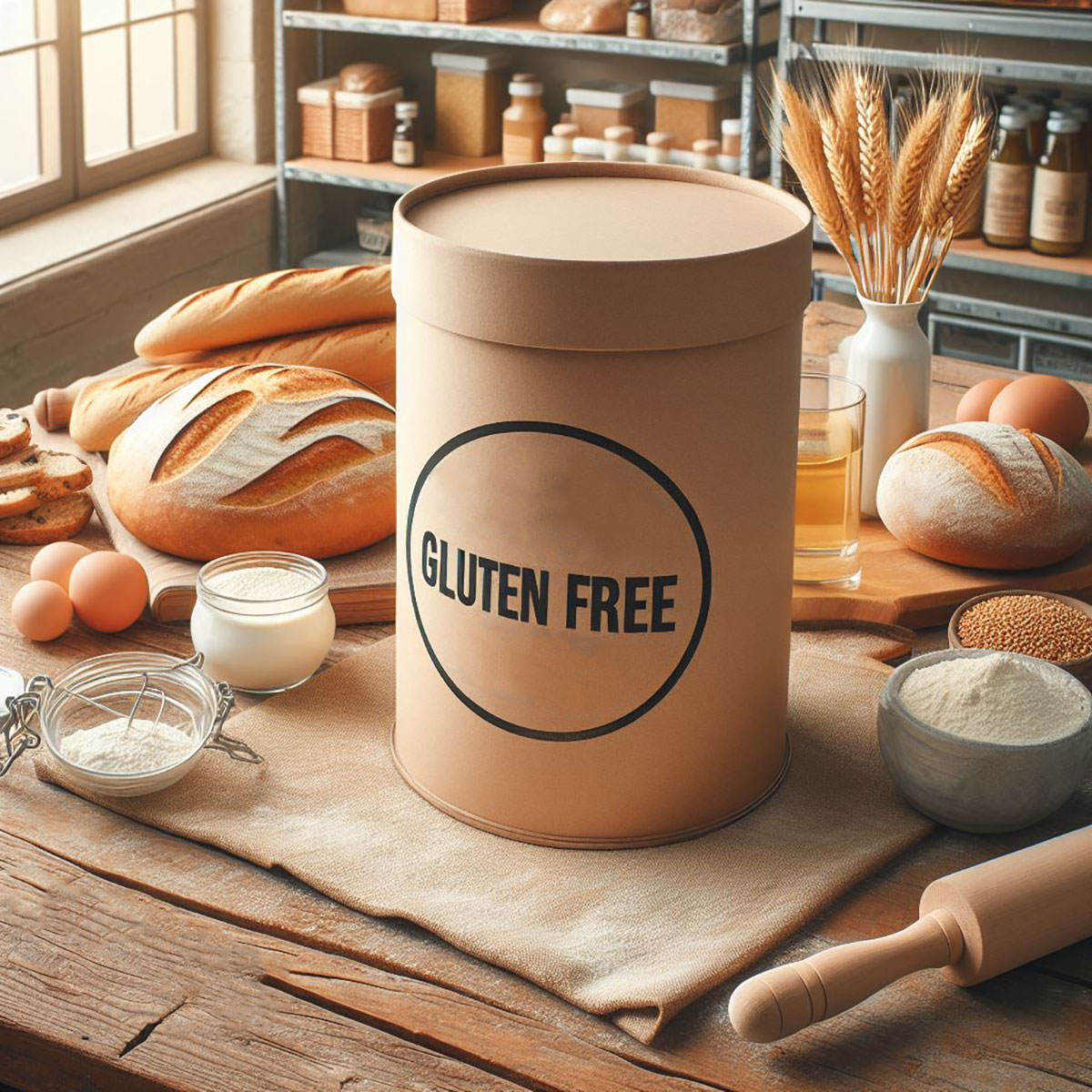 Glutenfreie Bindemittelbox zum Brot backen