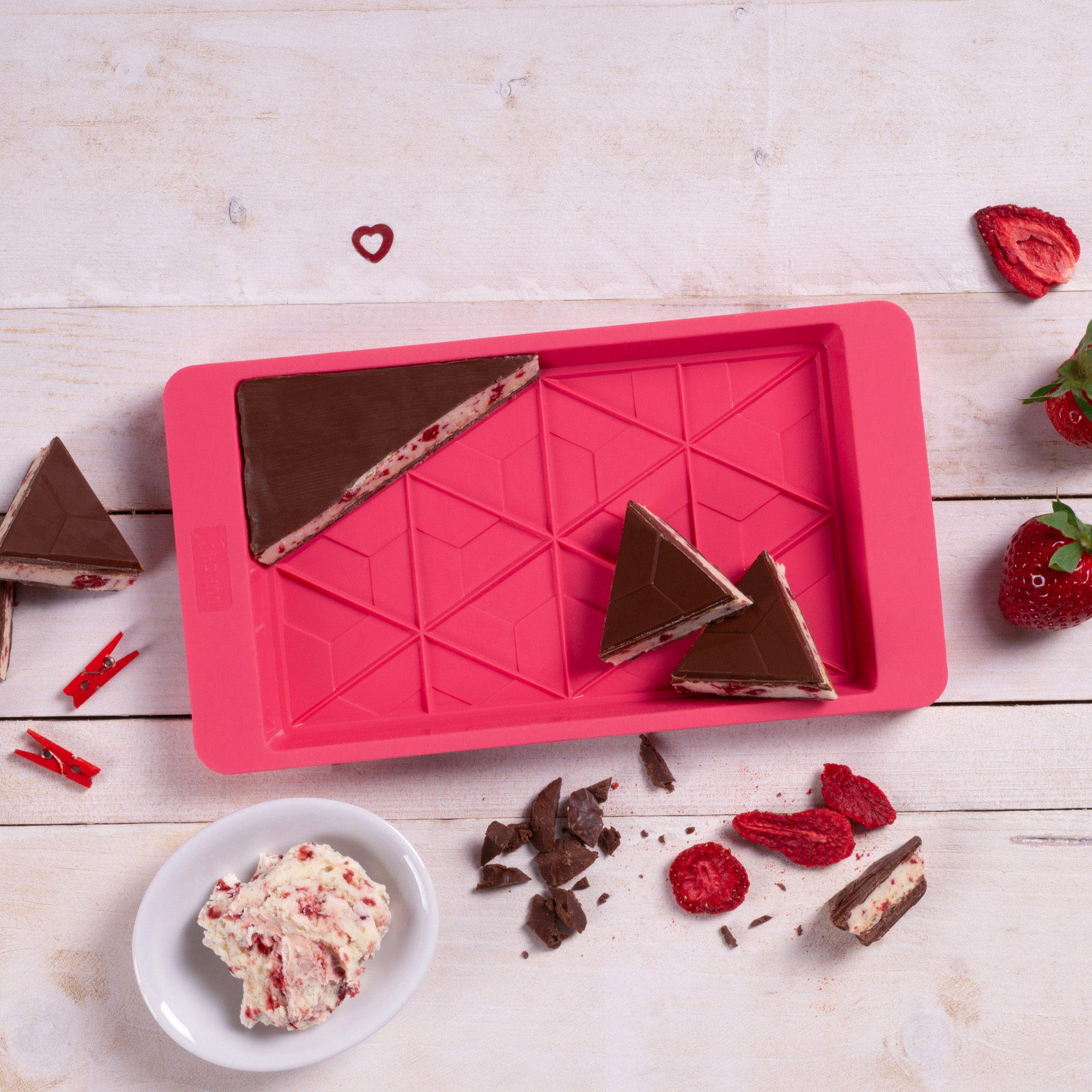 Chocolate bar strawberry yoghurt