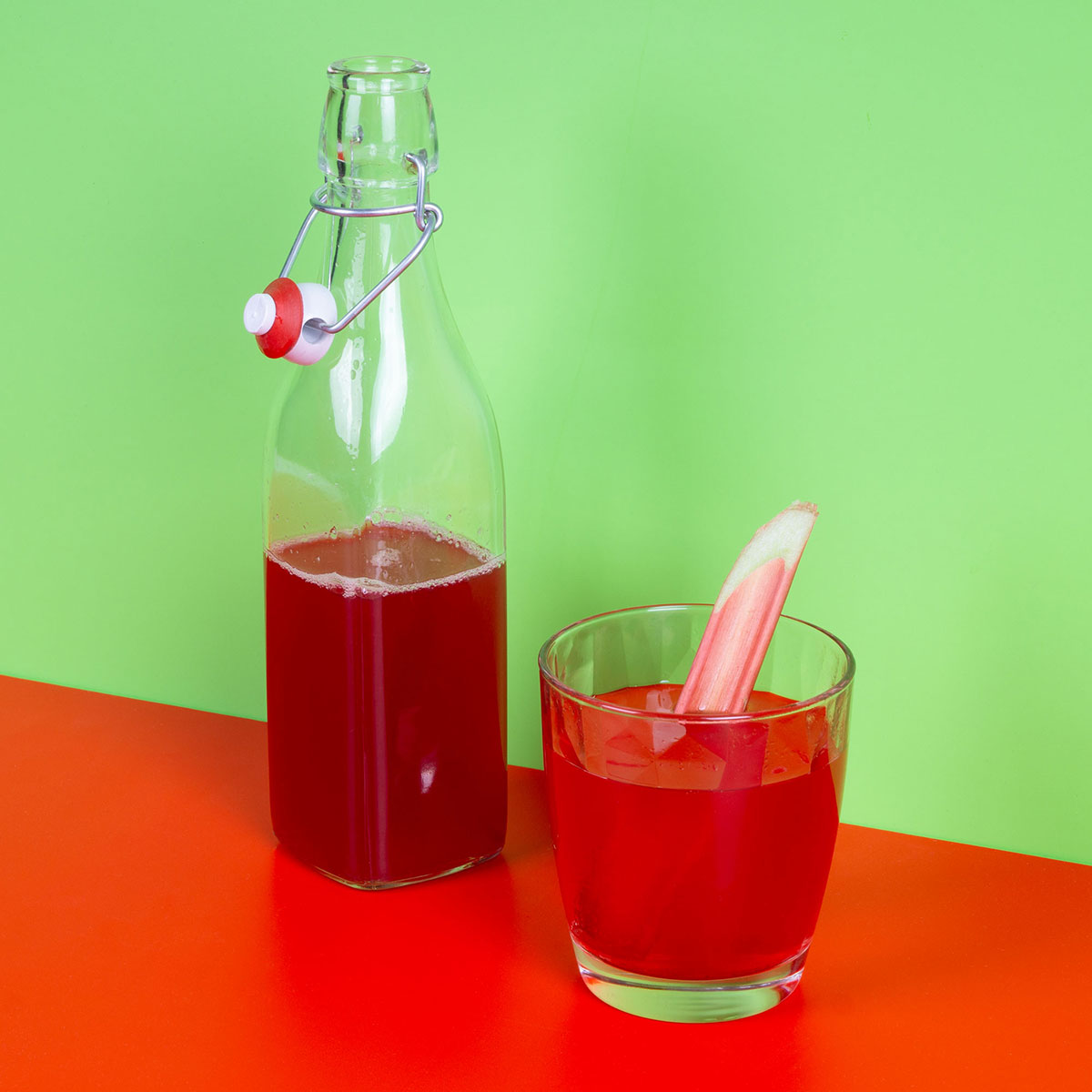 Rhubarb syrup (for lemonade)