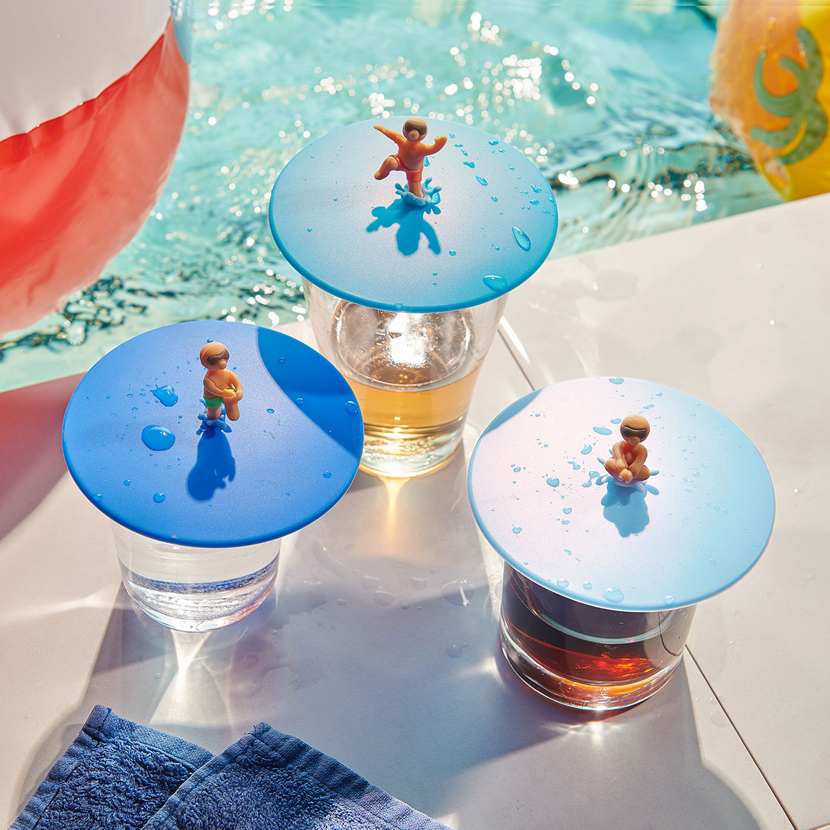 Lurch Mein Deckel Splashboys 3er-Set – praktische Deckel für Spritzschutz beim Kochen.