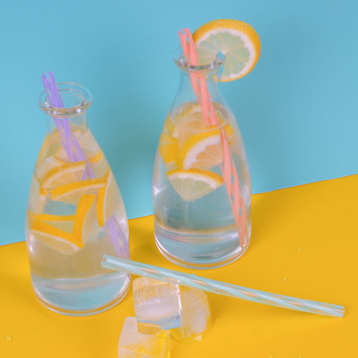 Lurch Trinkhalme Silikon 20cm Summer Fun