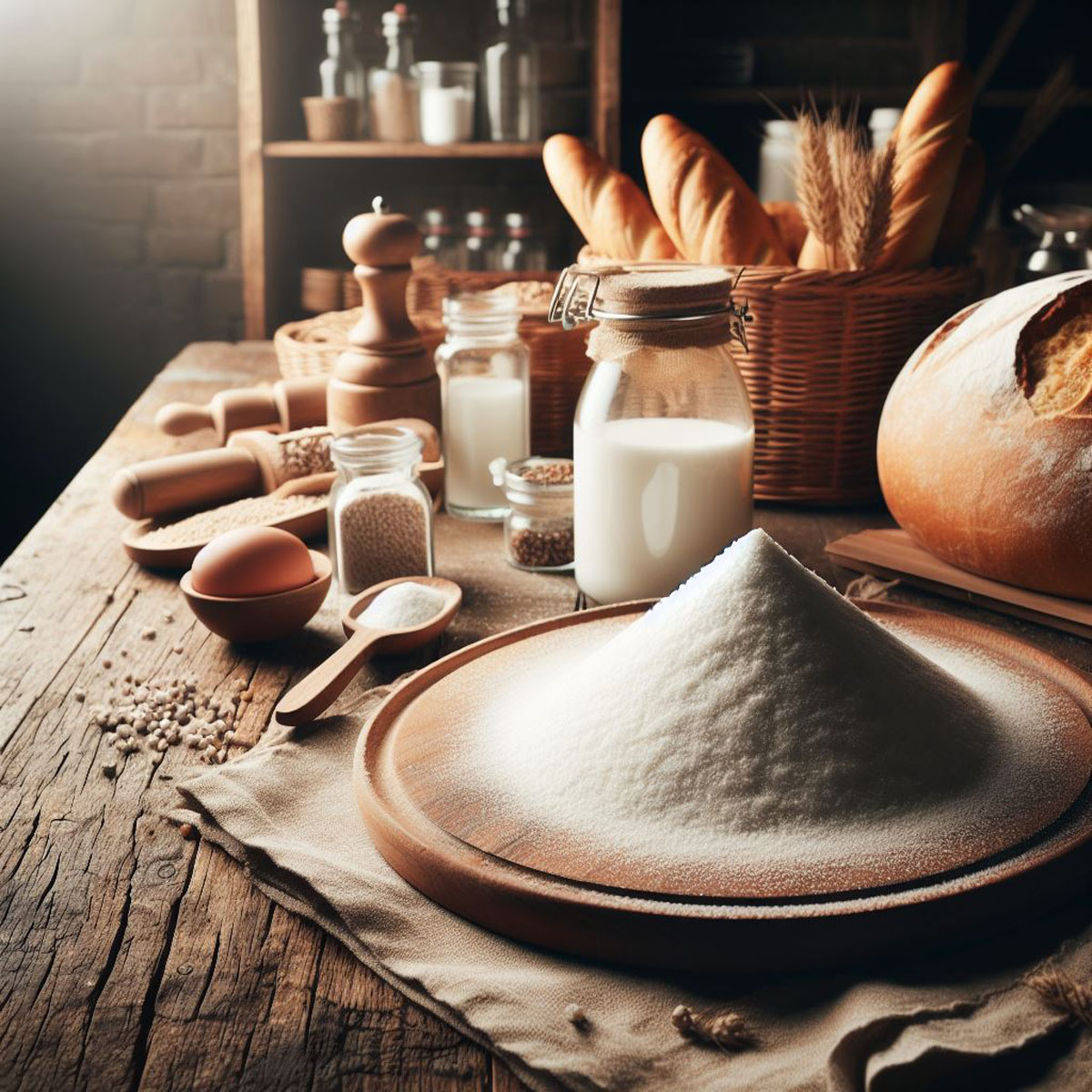 Grundzutaten Brotzubereitung - Salz Grundzutaten Brotzubereitung - Salz