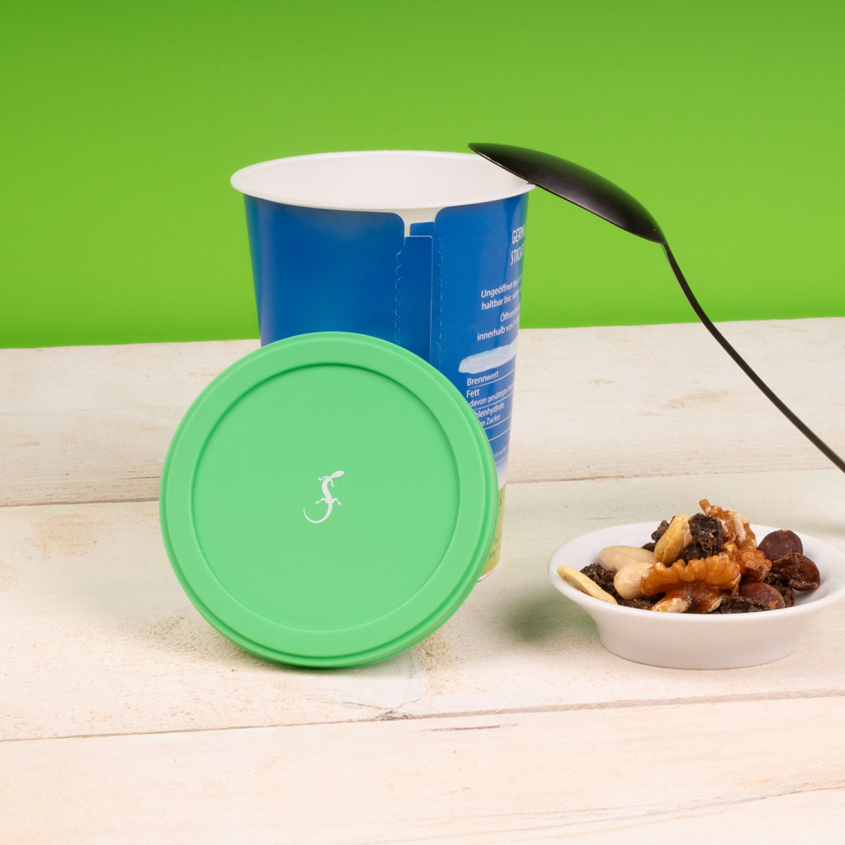 LURCH yoghurt cup lid made of silicone set of airtight