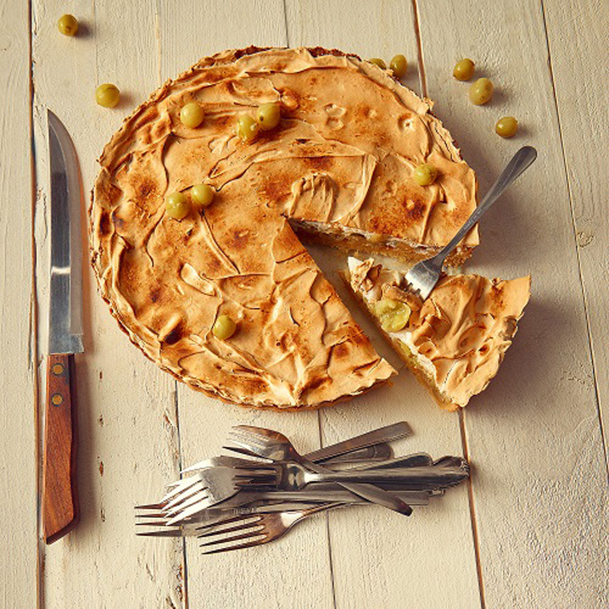 Stachelbeer-Baiser-Torte Stachelbeer-Baiser-Torte