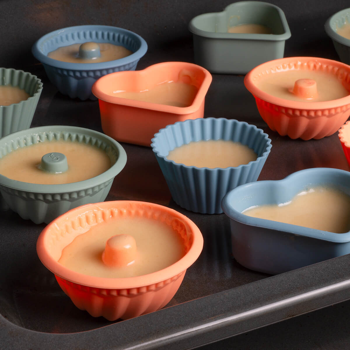 Mini Torten Kuchen Törtchen Backblech Backform (Neu (gemäss