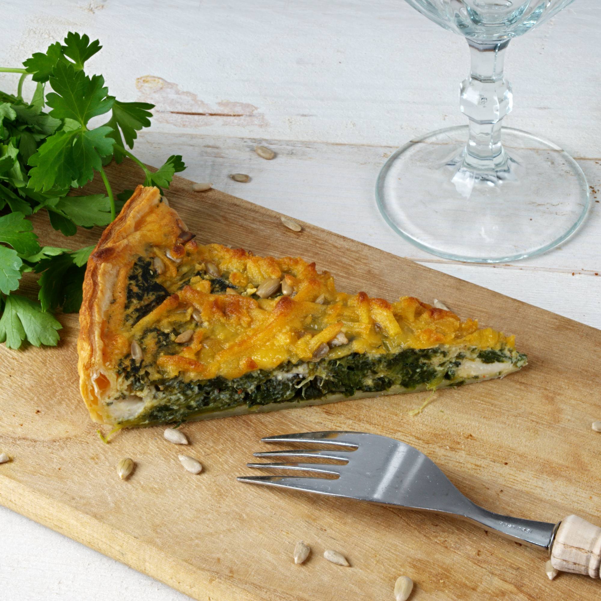 Vegane Spinatquiche