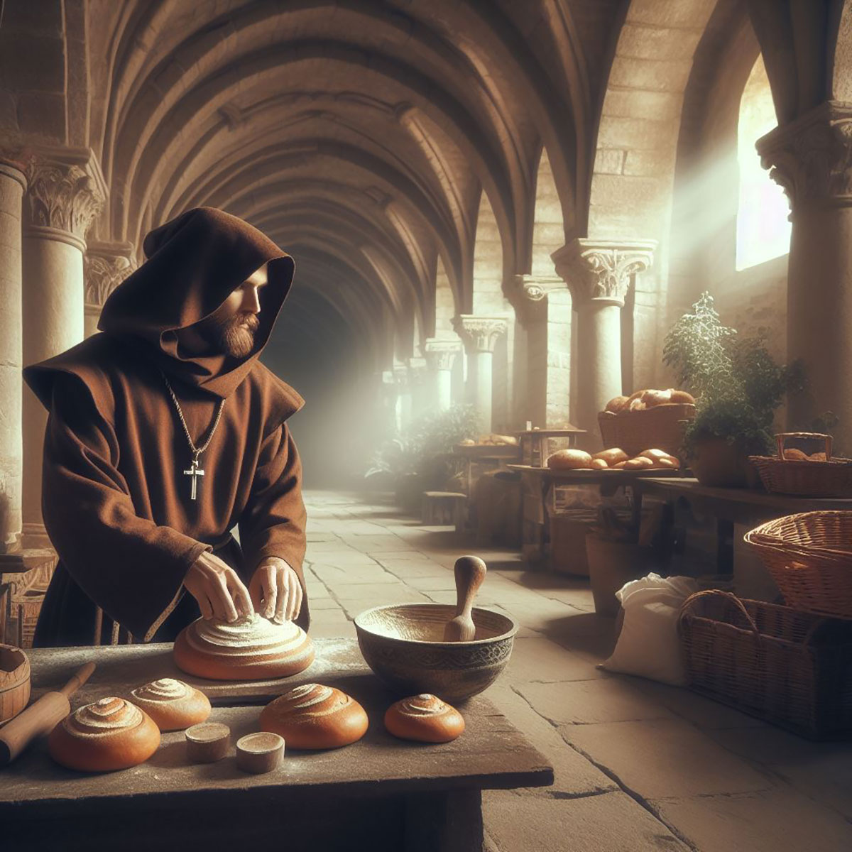 Brotgeschichte - Brot backen im Mittelalter