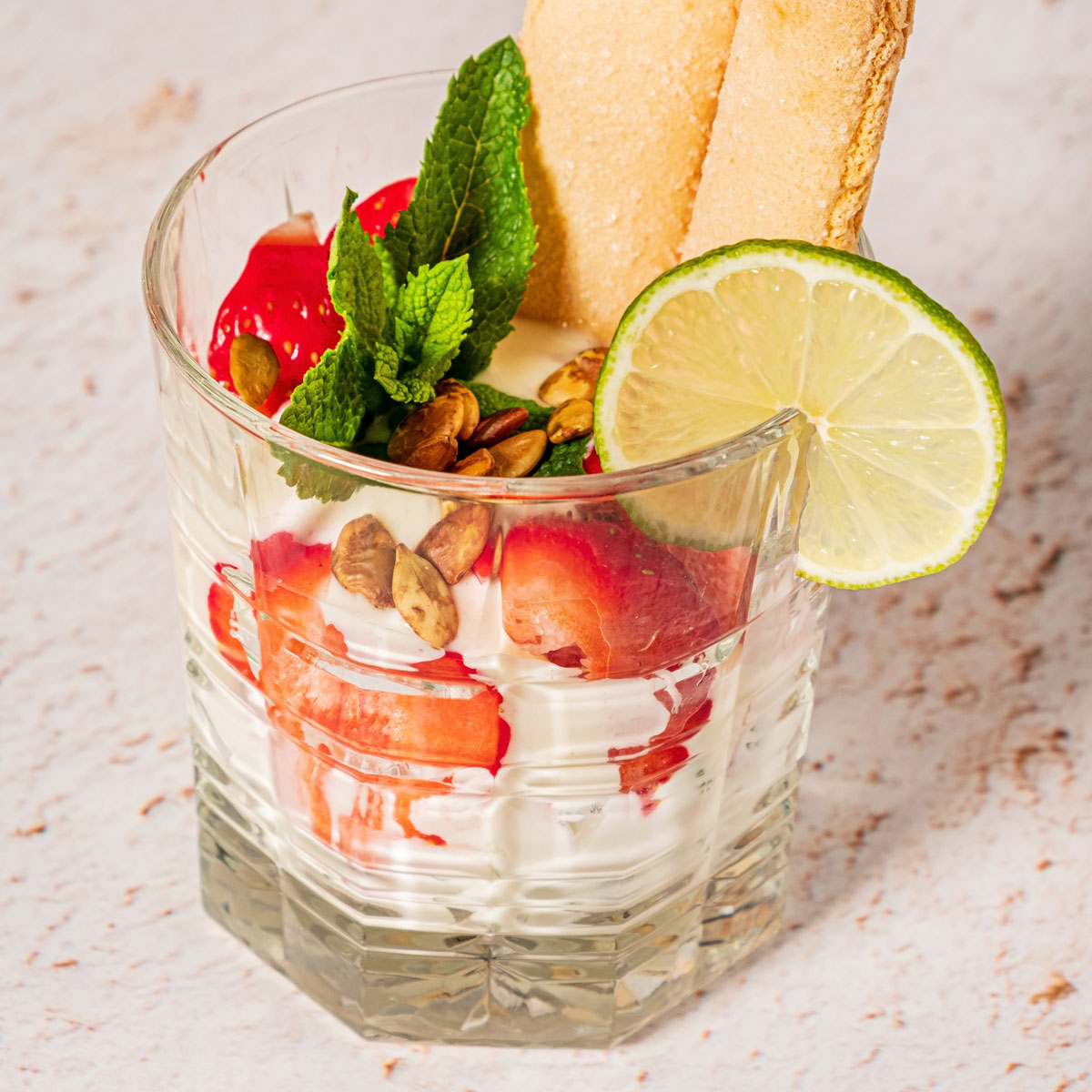 Strawberry Lime Tiramisu