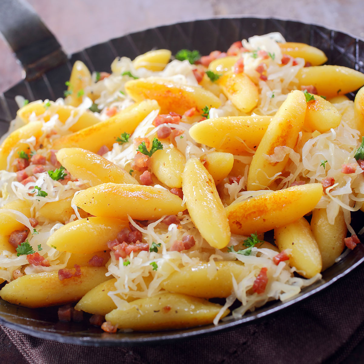 Schupfnudeln mit Kraut