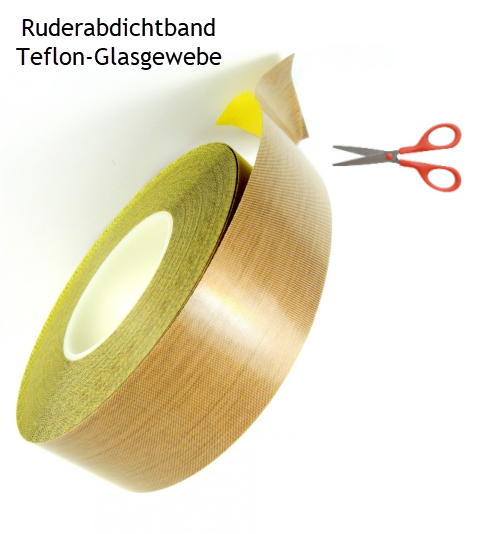 Ruderabdichtband (30mm breit) Teflon-Glas 2 Meterstück