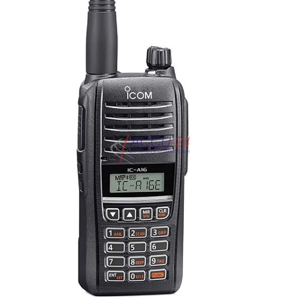 ICOM IC-A16E-BT 8,33/25kHz VHF Handflugfunkgerät (COM) mit Bluetooth